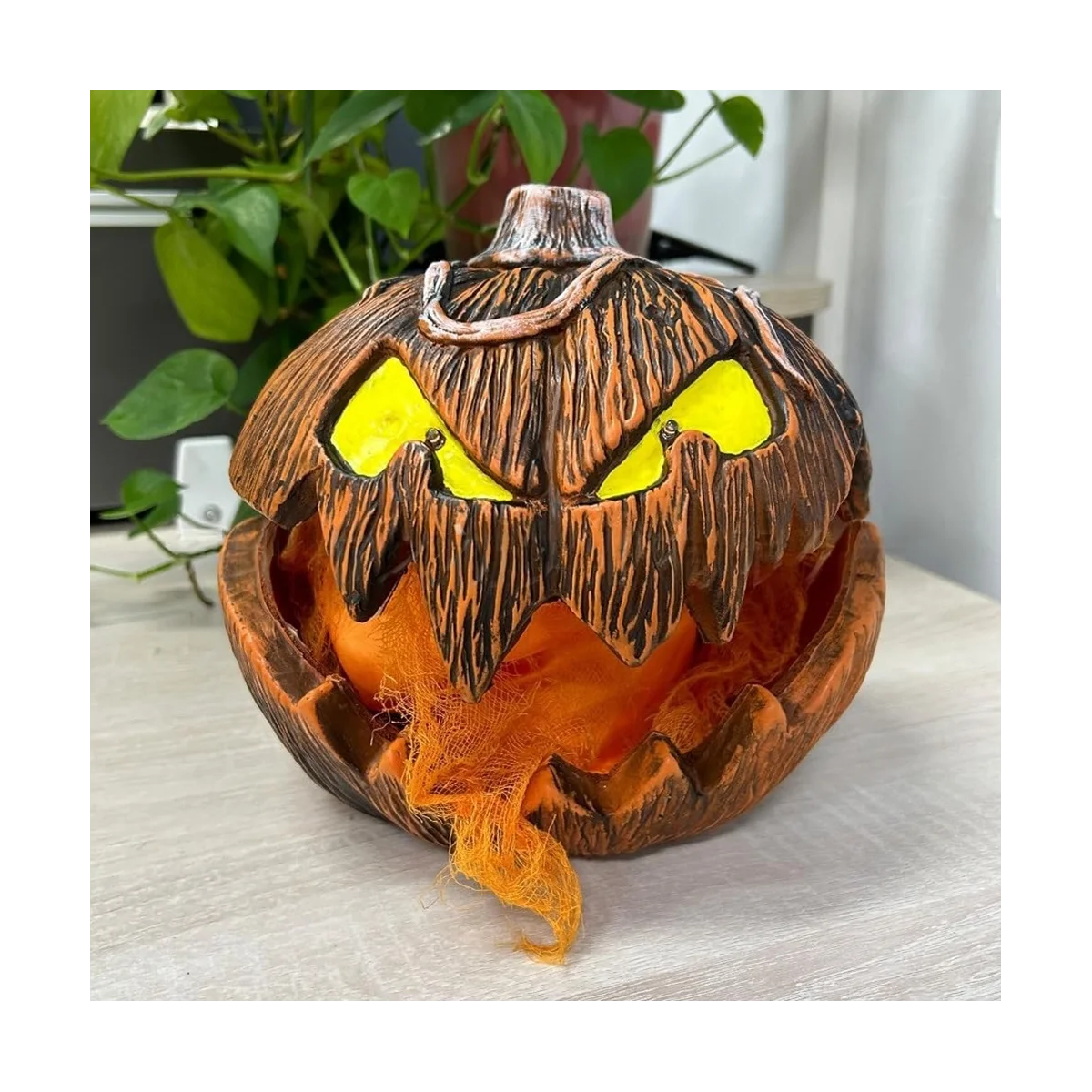 Страшный выдвижной Джек-о-фонарь украшение на Хэллоуин говорящая Тыква со