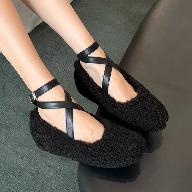 Женские туфли-лодочки с пряжкой ZOOKERLIN Туфли Мэри Джейн в стиле ретро мягкие