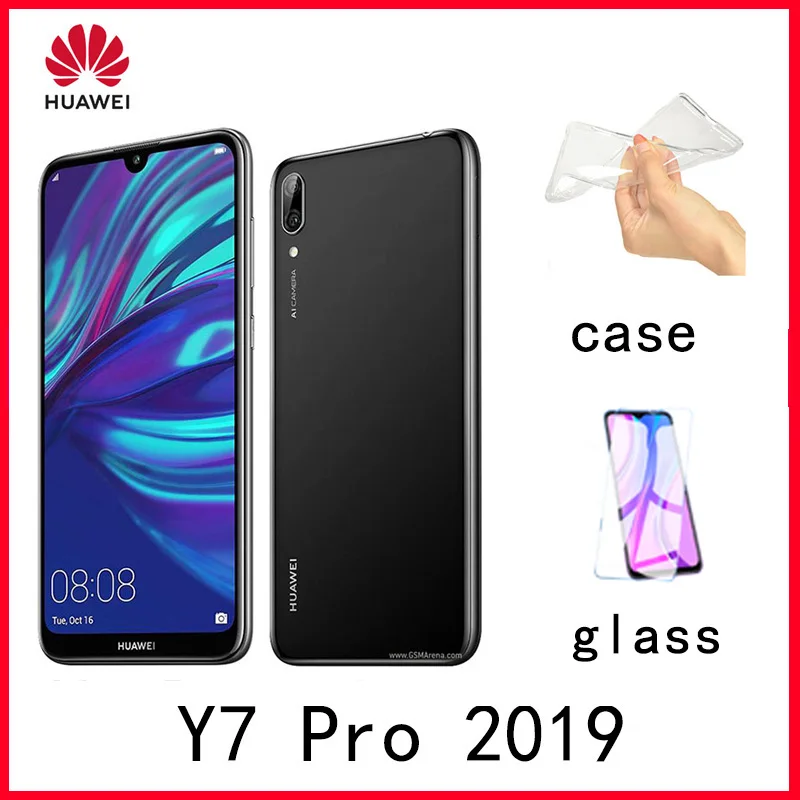 Смартфон Huawei y7 pro 2019 4 + 64 ГБ Snapdragon 450 Android мобильный телефон 4000 мА · ч | Мобильные