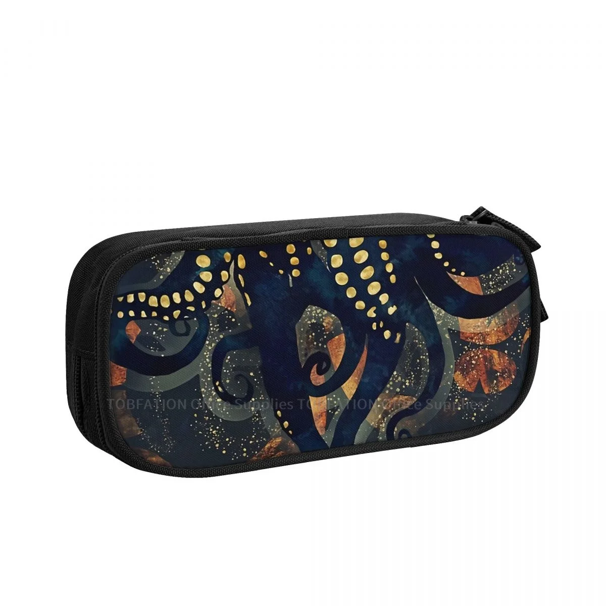 

Metallic Ocean Pencase Metallic Ocean Pencil Bag Girls Boys School Storage Supplies Large Capacity Double Zipper