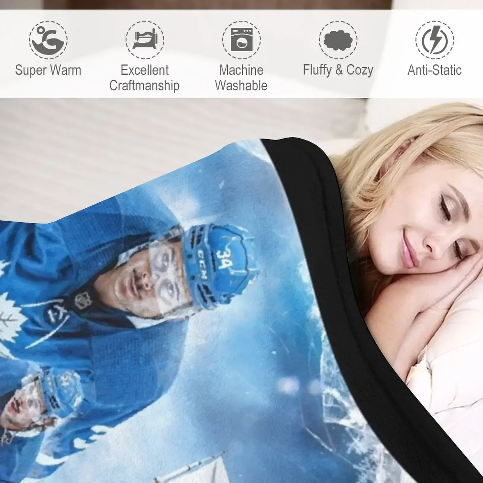 Одеяло Auston Matthews теплое для зимней кровати плед одеяла