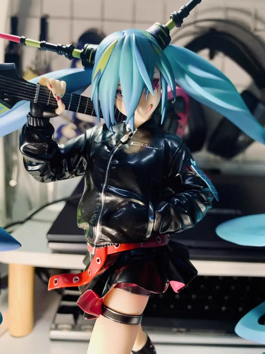 

Vocaloid Piapro Hatsune Miku Lam Rock Singer Ver. Коллекционная аниме-фигурка из ПВХ 1/7 280 мм, экшн-модель, игрушки в подарок