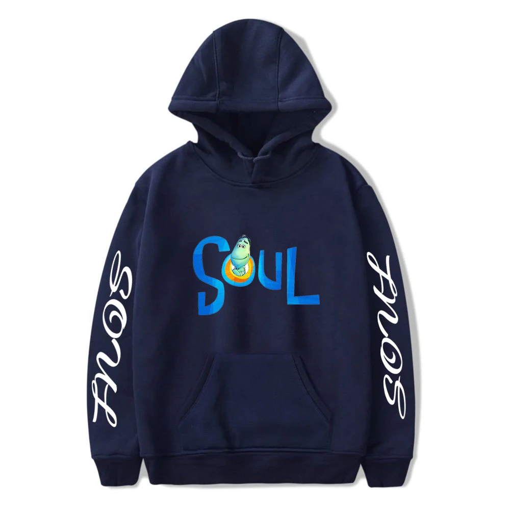 

New SOUL Hoodie Sweatshirt Cartoon Movie Joe Gardner Funny 2D Print Hooded Sweatshirt Women/Men Clothes Kawaii Anime Pullovers