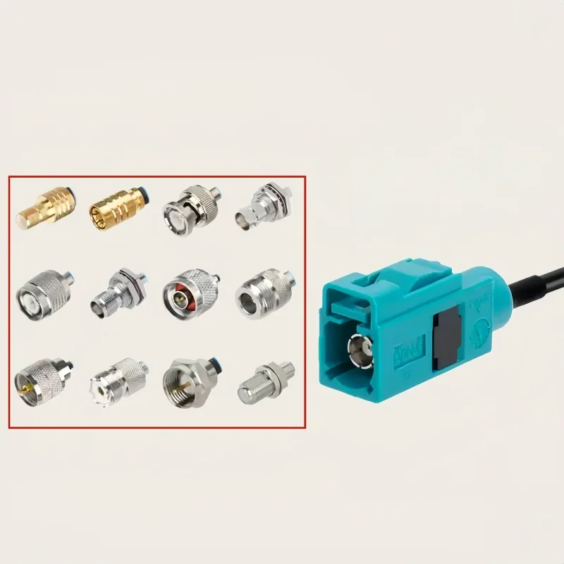 Фото Кабель-адаптер Fakra-Z (гнездо) на SMB/BNC/TNC/UHF/M/N/F (штекер/гнездо) для GPS-антенн, RG174 №1