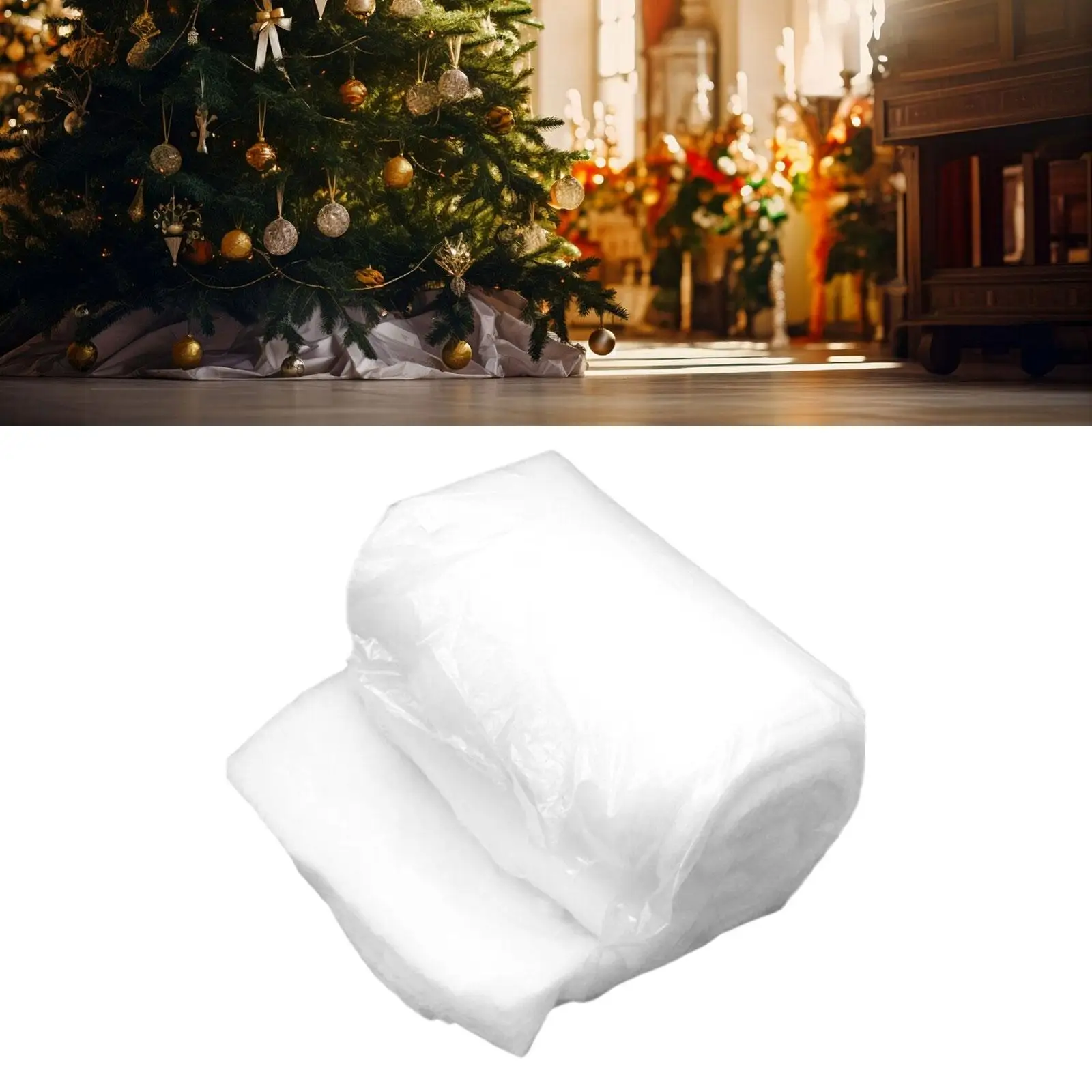 Christmas Snow Blanket Roll Faux for Village Backdrop Scene Supplies
