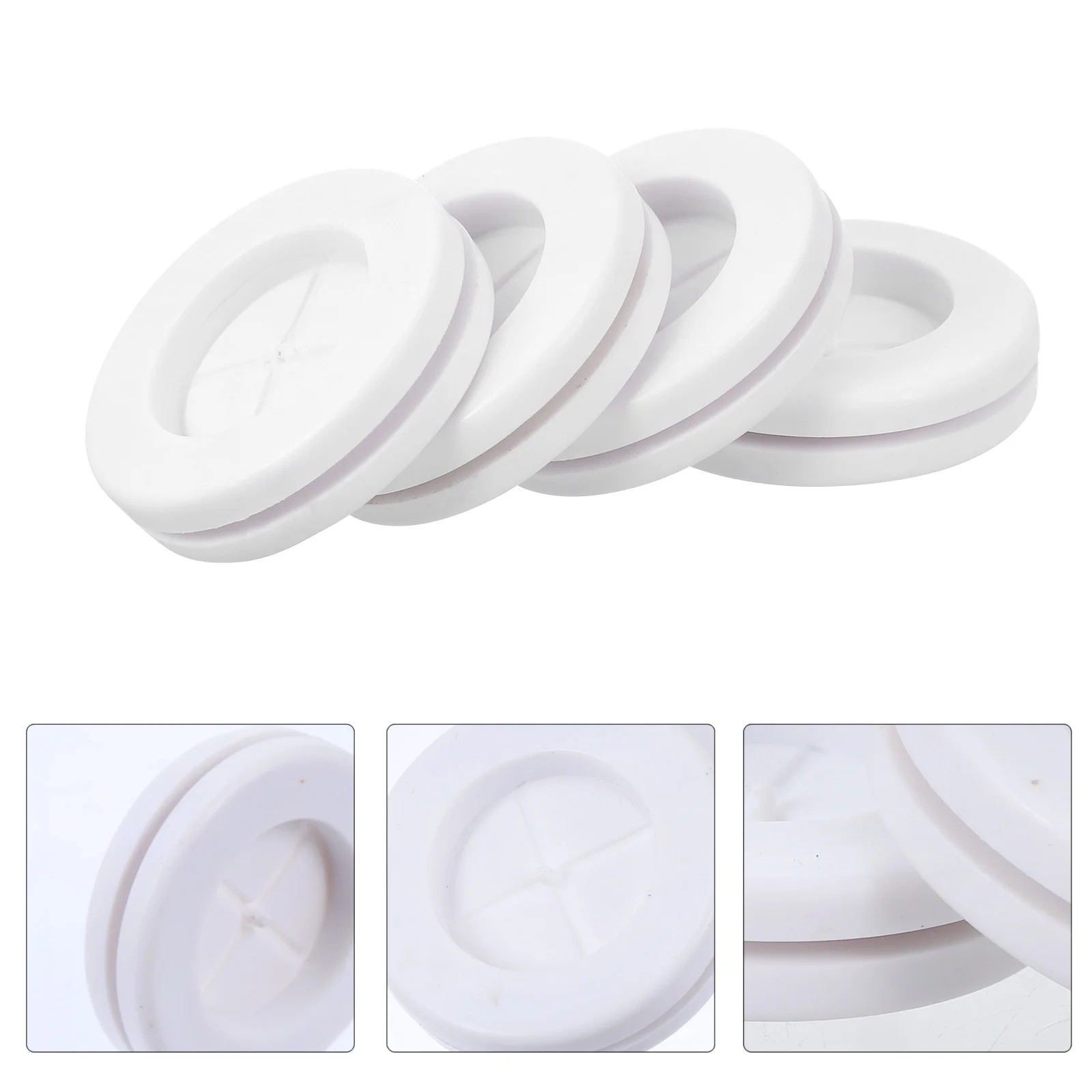 

4pcs Durable Safe Practical Wire Protection Grommets Wire Grommets Rubber Grommets Cable Protectors