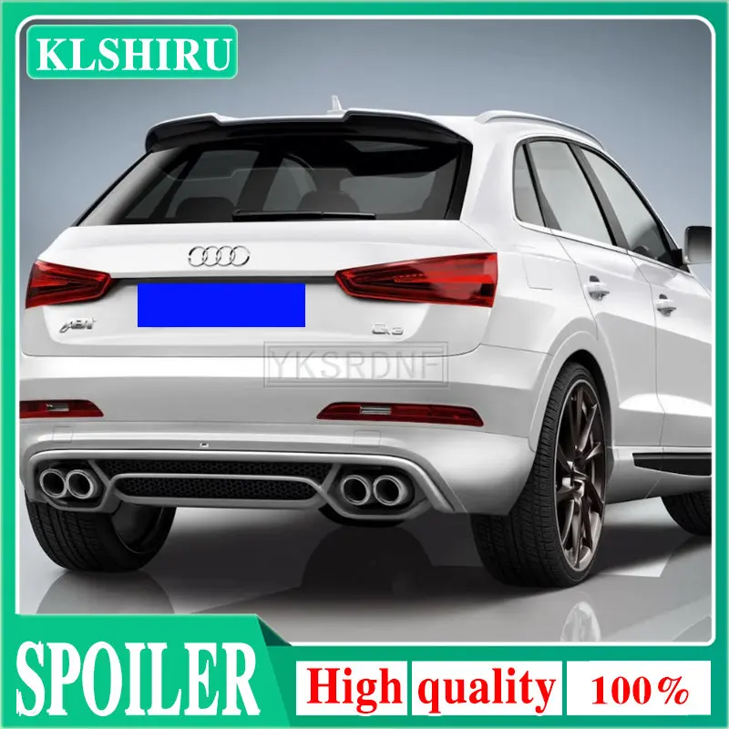 

ABT Style For Audi Q3 Spoiler 2013 2014 2015 2016 2017 2018 High Quality ABS Material Car Rear Trunk Wing Accessories Body Kit