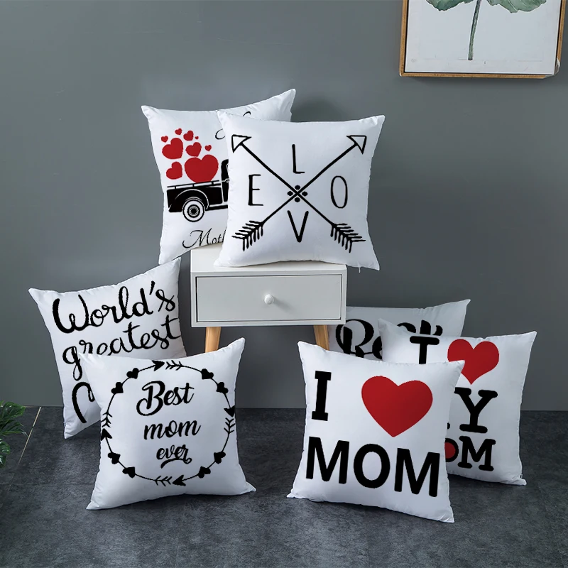 

Наволочка на день матери в скандинавском стиле с надписью «Love»