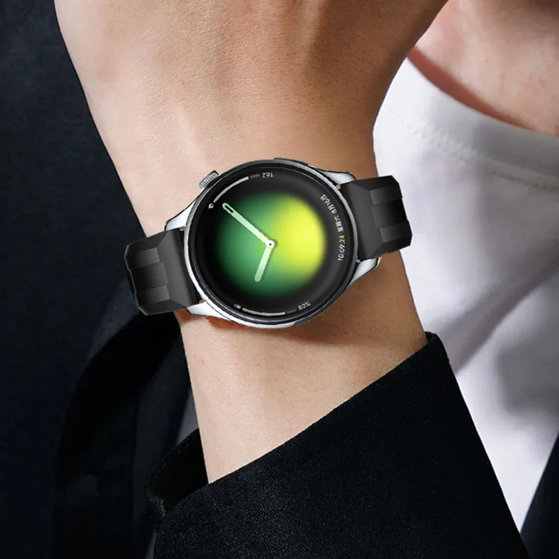 Силиконовый ремешок 22 мм для Xiaomi Watch 5 S5-4-3-2, удобный спортивный браслет для OPPO Watch S-X2-XRealme Watch 5-S, сменный ремешок (art.: 3920da53cb9e2) - 3920da53cb9e2