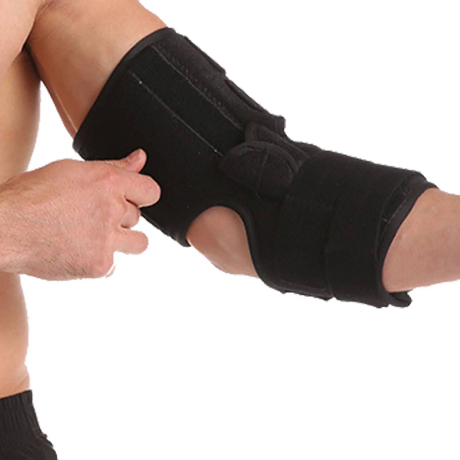 

Sports Elbow Brace Support Wrap Breathable Elbow Pad Sports Safety Arm Sleeve Pads Adjustable Wrist Guard For Basketball