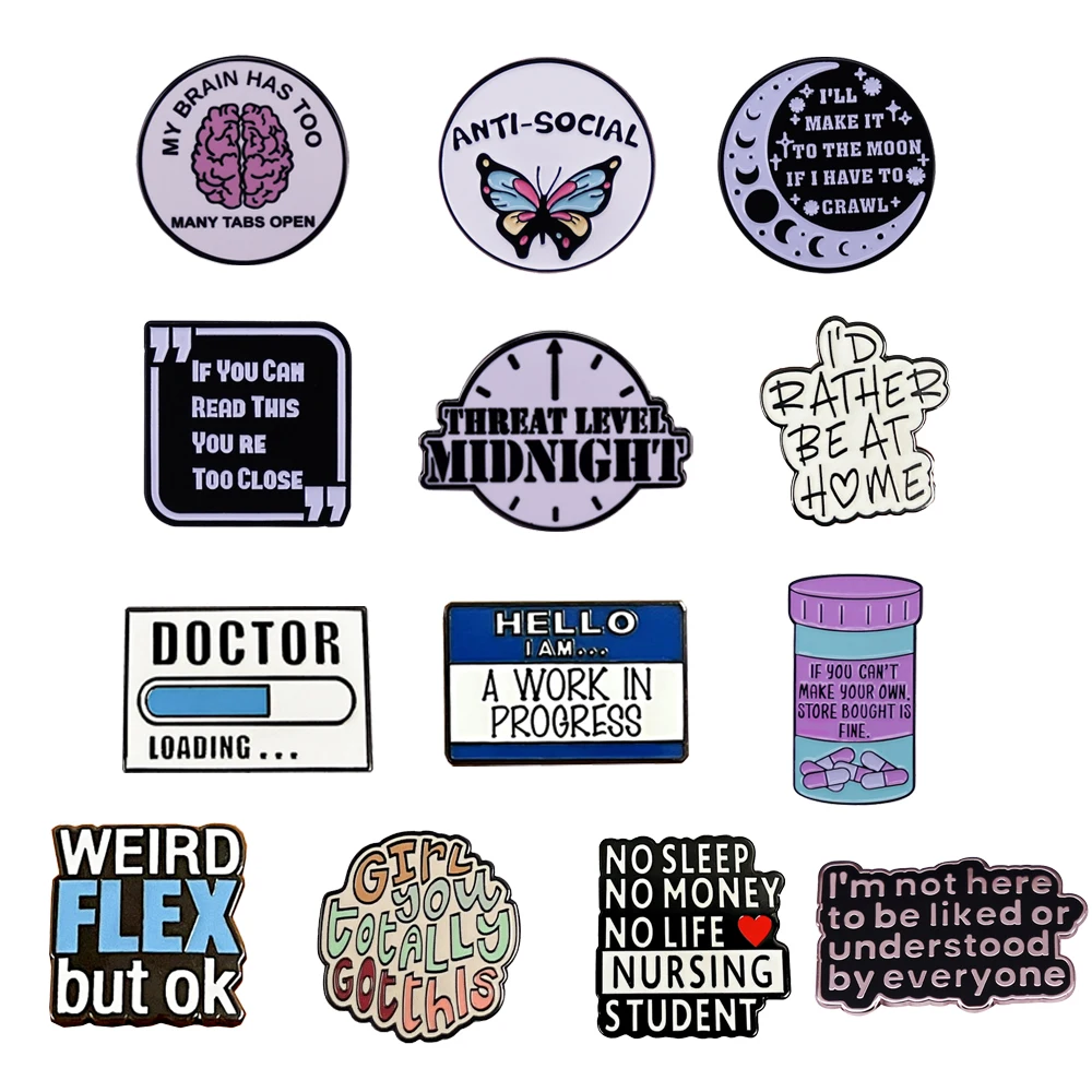 

Interesting Quotation Doctor Enamel Pin Women's Brooches Backpack Lapel Pins for Briefcase Badges Jewelry Accessories Gifts