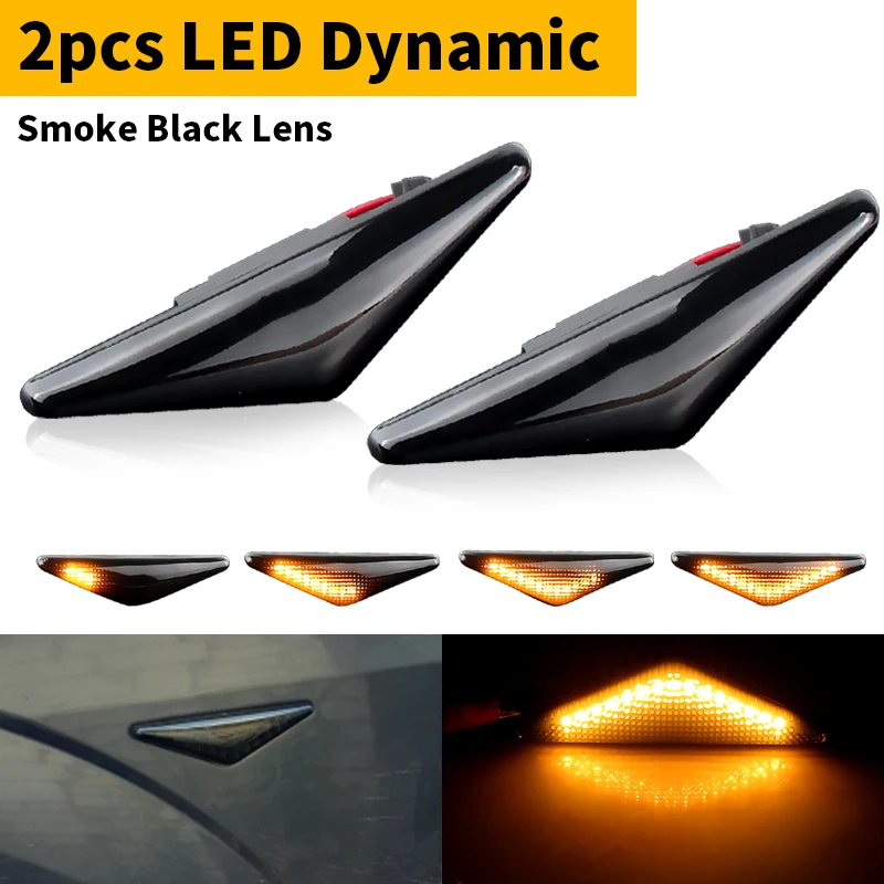 

Комплект Из 2 Динамических Светодиодных Боковых Указателей Поворота (LED) Для Ford Mondeo 3 MK3 И Focus 1 MK1, 12В, Интерфейс...