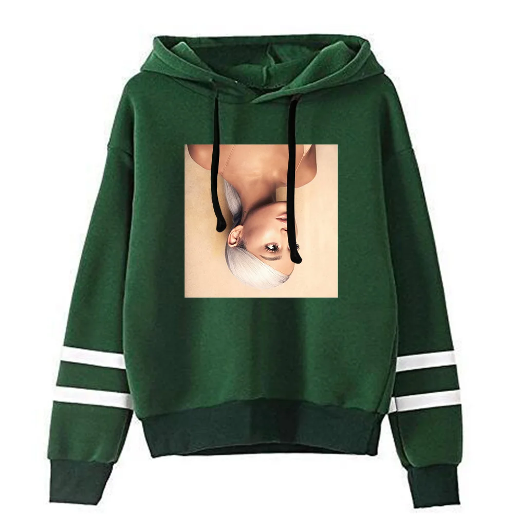 

Толстовка Ariana с капюшоном для женщин и девочек, популярная одежда унисекс, толстовки в стиле K-POP, Ariana Grande, верхняя одежда