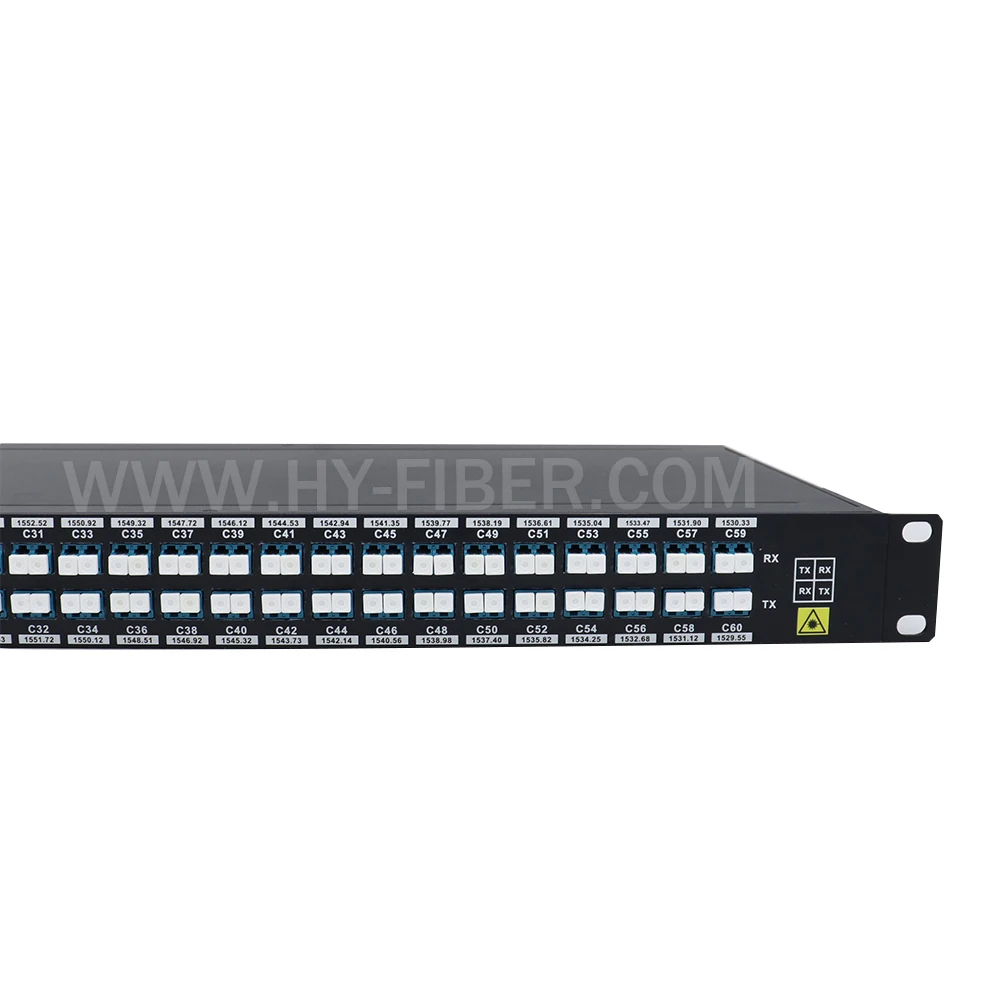 10G SFP+ 40-канальный двойной оптоволоконный монтаж Mux и Demux DWDM AWG для стойки