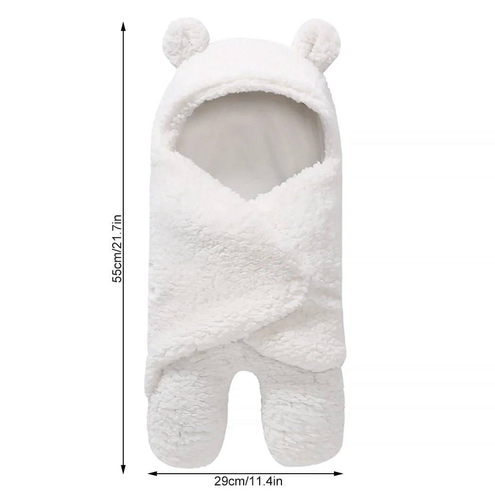

Baby Plush Sleeping Bag Wrap Cartoon Warm Soft Blanket Newborn Infant Swaddle Photography Prop