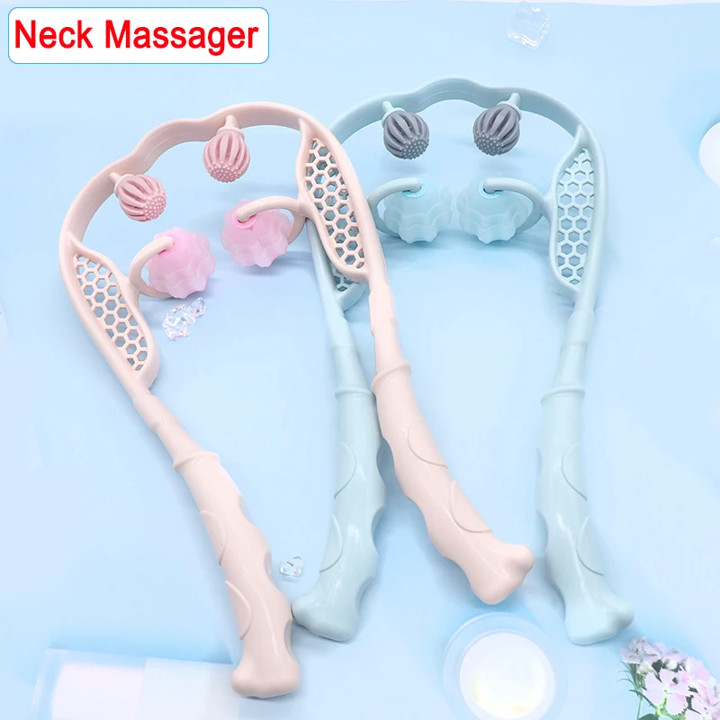 

Массажер для шеи пластиковый с роликами для снятия давления