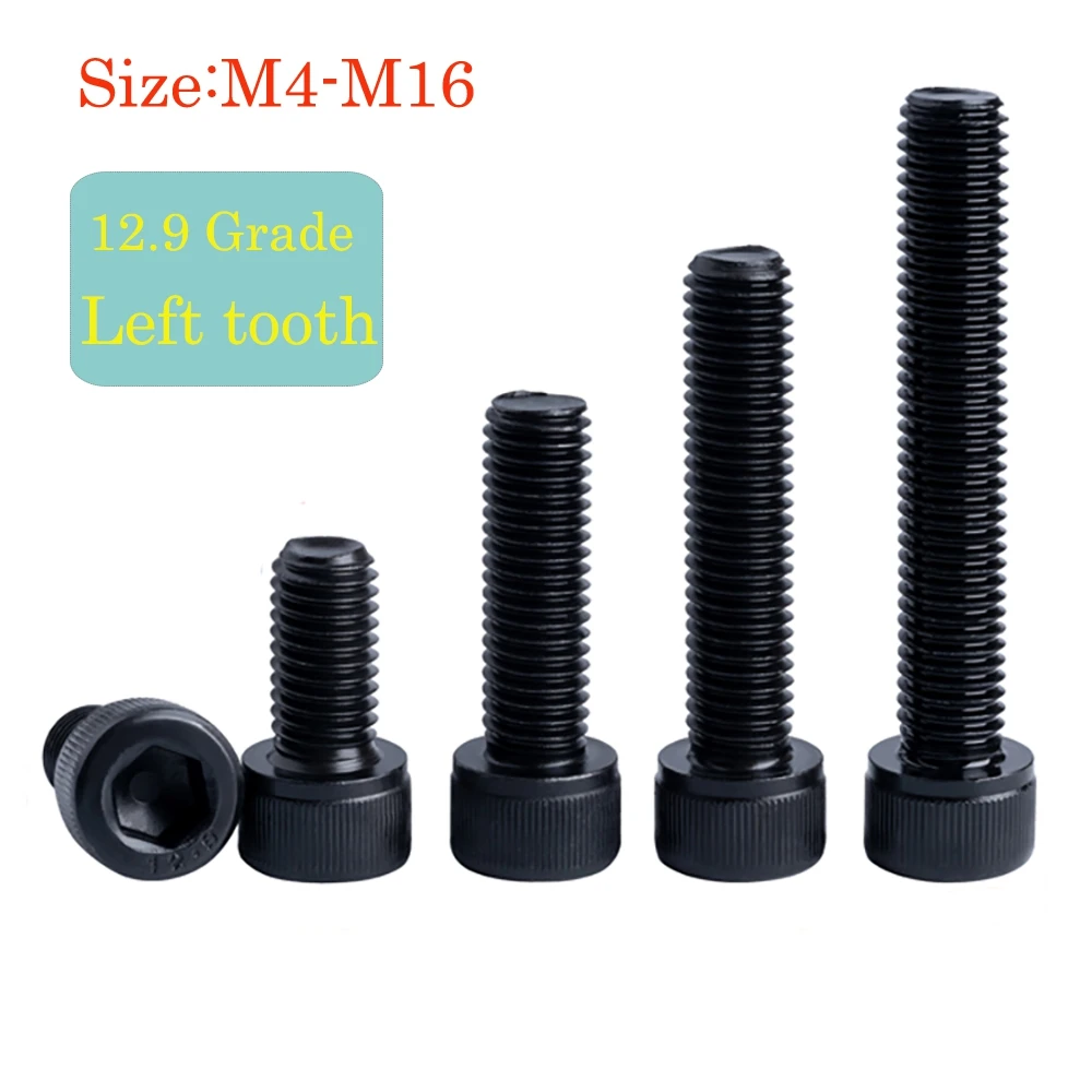 12.9 класс левая резьба Шестигранная головка с шестигранным отверстием винта M4 M5 M6