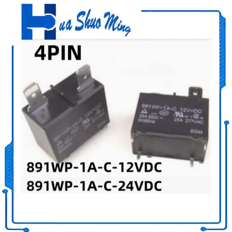 Новинка 5 шт./партия 891WP-1A-C-12VDC 891WP-1A-C-24VDC 891WP-1A-C 12В 24В 891WP 25A 4PIN