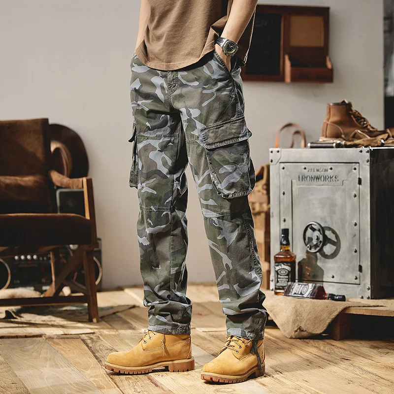

For 2023 Sports Running Streetwear Spring Autumn Camouflage Cargo Military Tactics Pants Mens Casual Oversize 38 Trouers
