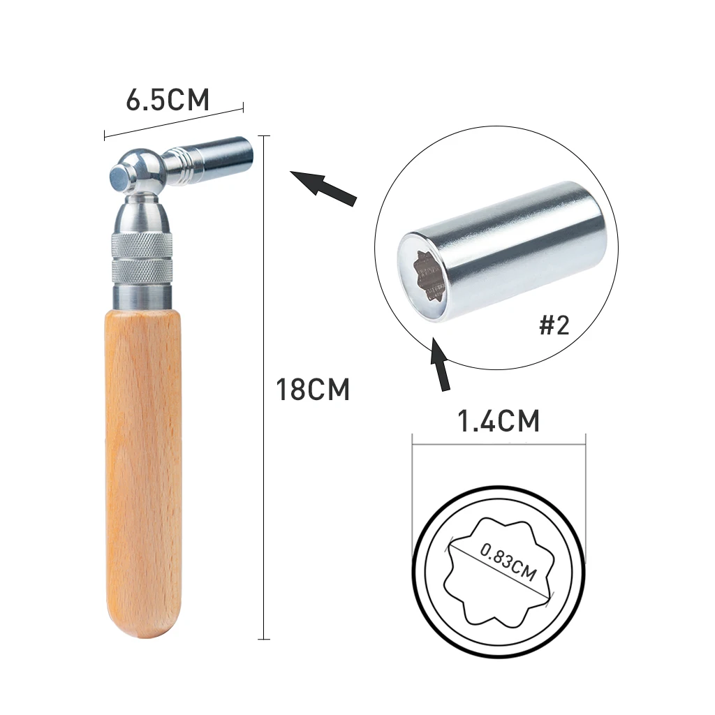 NAOMI Professional PianoTuning Hammer Wrench Star Tip Wrench Min Piano Tuning Hammer #1111