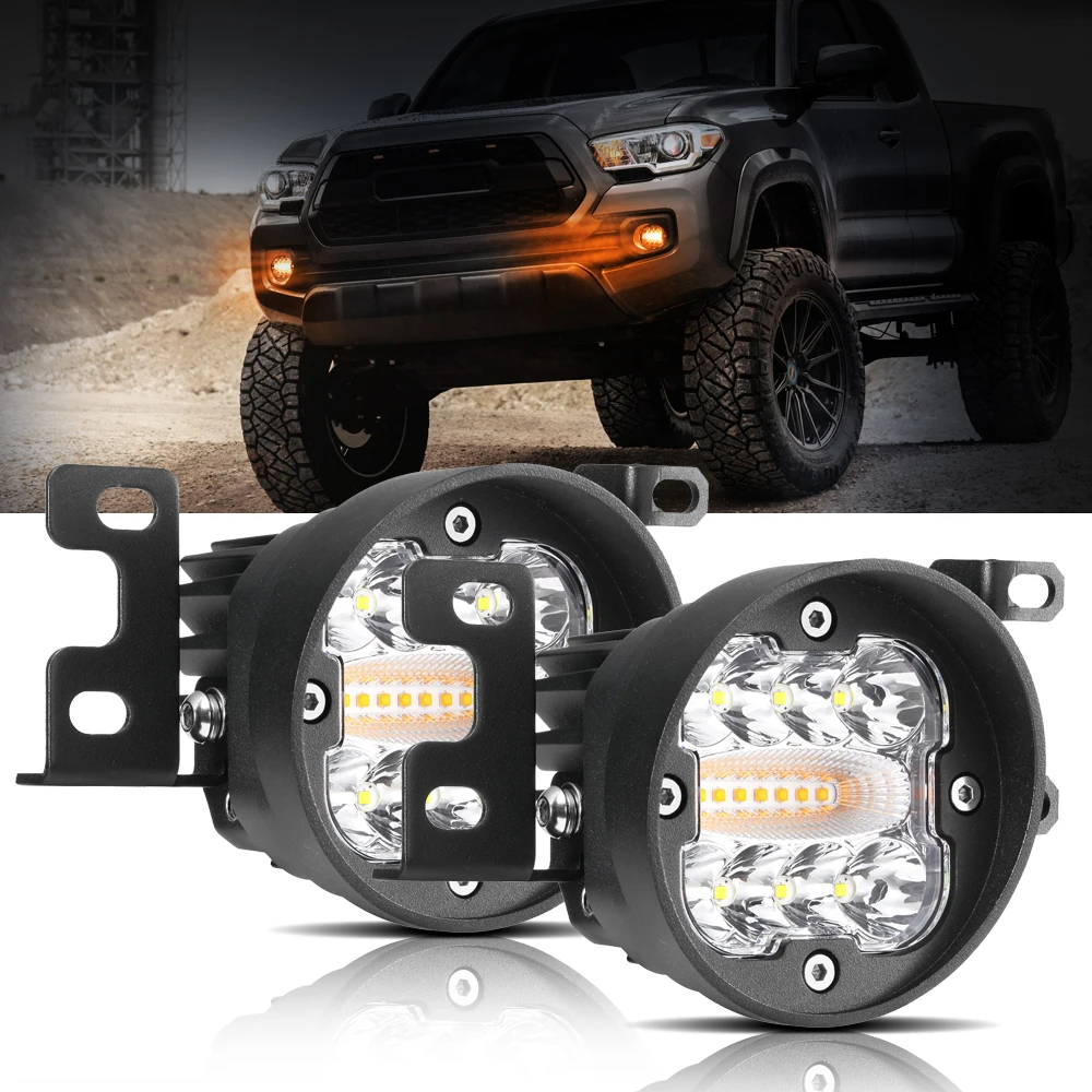

AUXBEAM 3-дюймовый светодиодный противотуманный фонарь для Toyota 4 Runner Tacoma Tundra 2014-2022, рабочий фонарь дальнего света с функцией памяти, 6 режимов