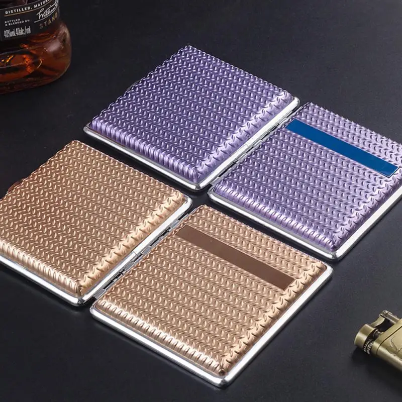 Модная сигарета чехол 98 мм * 91 мм толщиной 22 мм, не спадает, портативная, вместительная, Пыленепроницаемая, креативная сигарета чехол 67 г