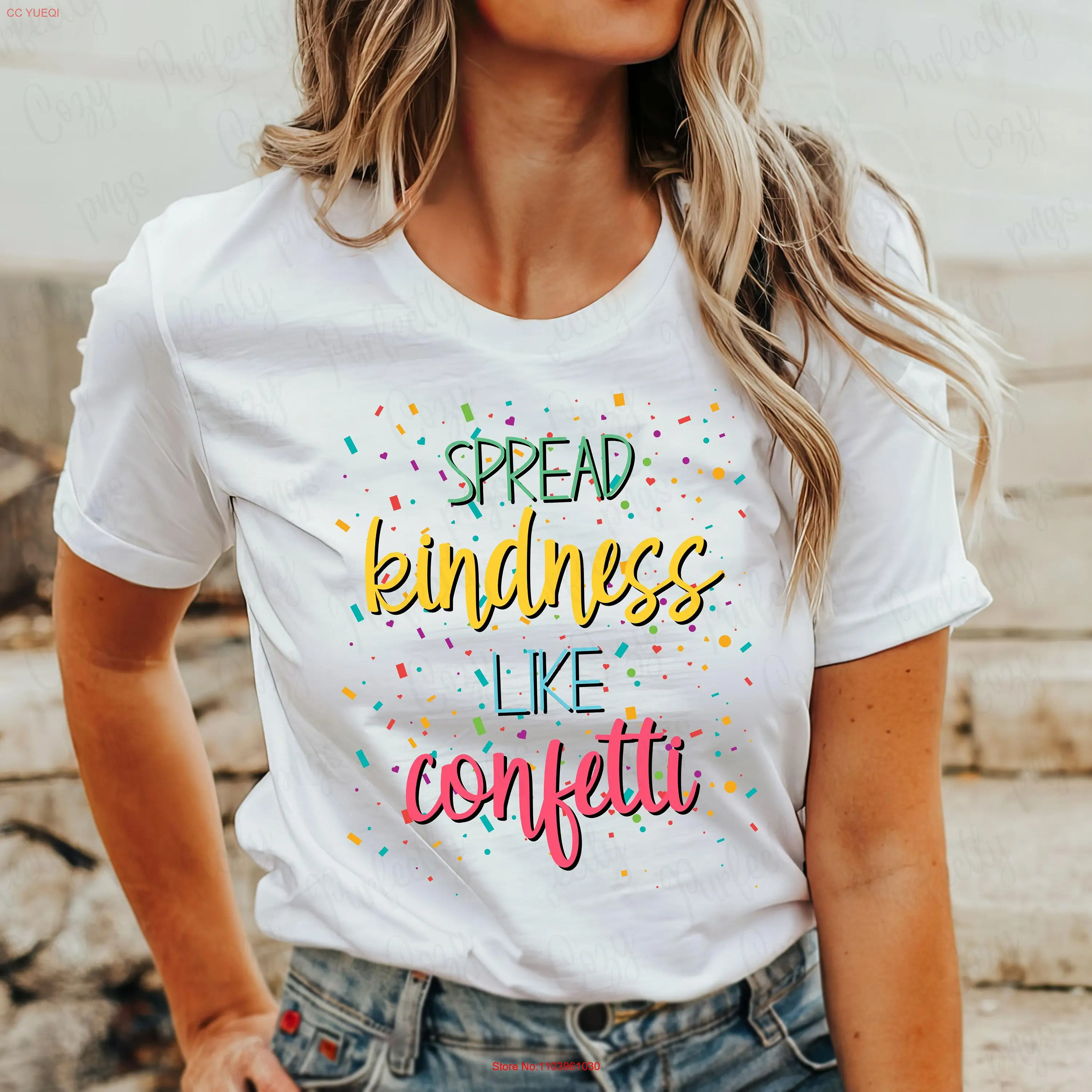 Spread kindness like confetti shirt fun teacher Christian matters inspirational long or short sleeves
