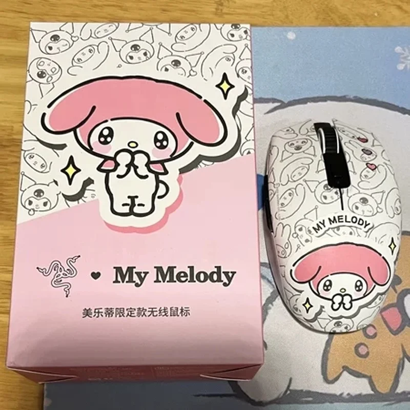 

Original Razer Sanrio Big Ear Dog Coolommy Melody Orochi V2 Usb Bluetooth Dual Mode Wireless Gaming Office Game Mouse Gift