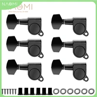 naomi guitar string tuning pegs sealed machine heads tuners tuning keys oval button 6 left for electricacoustic guitar black