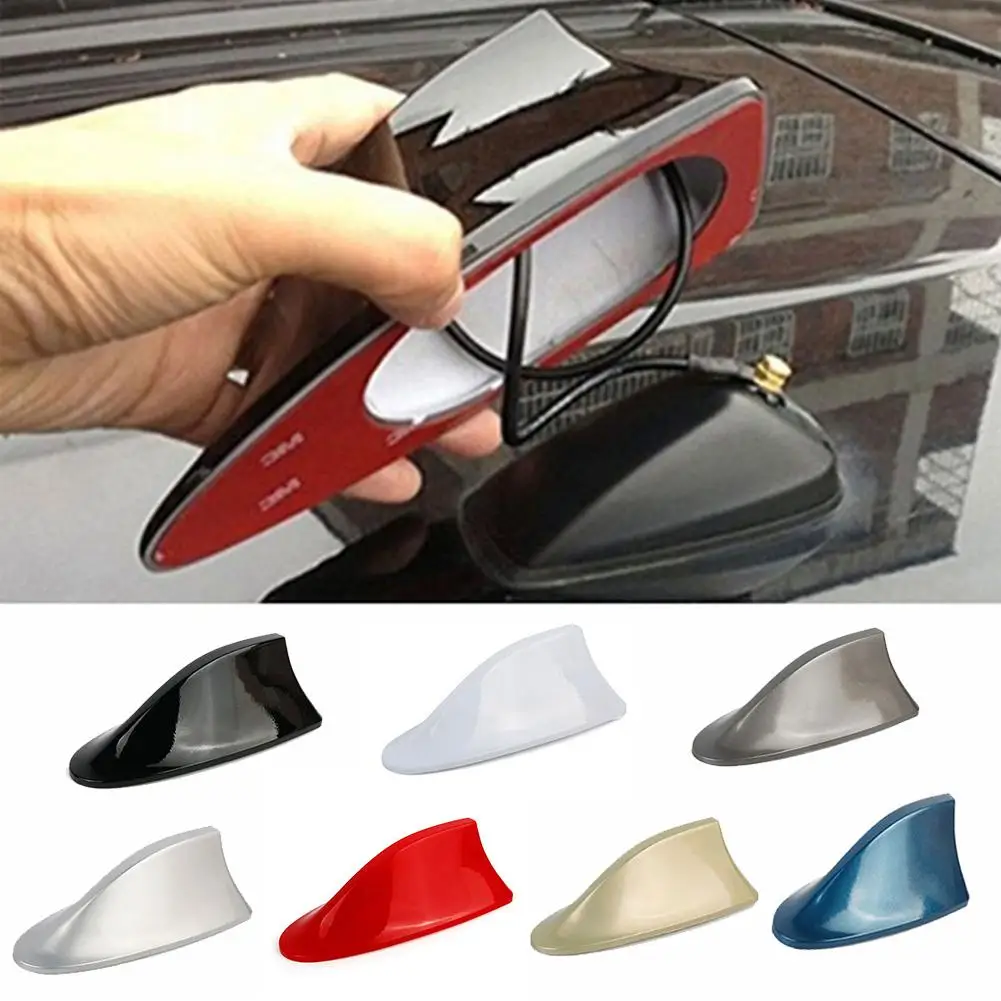

Universal Car Roof Shark Fin Decorative Aerial Antenna Cover Sticker Base Carbon Fiber Style For BMW/Honda/Toyota
