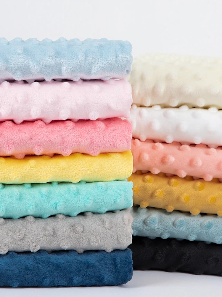 Bean Velvet Fabric Comforting Blanket Bedding for Babies Class A DIY Handmade Children's Plush Doll Short Plush Fabric