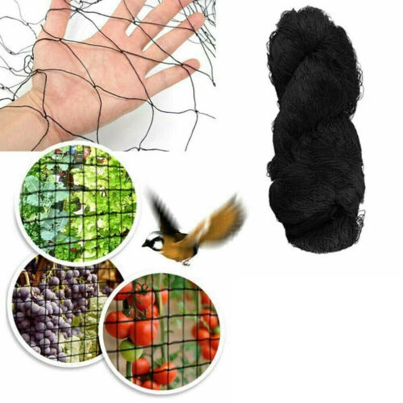 

Hot Black Nylon Anti Bird Net Netting Mesh for Fruit Crop Plant Tree Bird-Preventing Netting 15X15M