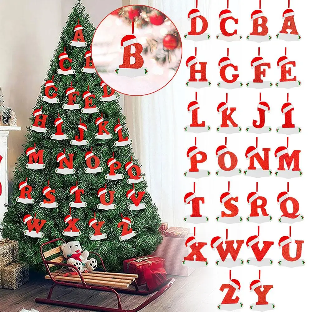 Новое украшение для рождественской елки с буквами акриловый кулон 26 новый