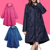 womens raincoat mens raincoat portable hooded poncho motorcycle windproof zipper raincoat