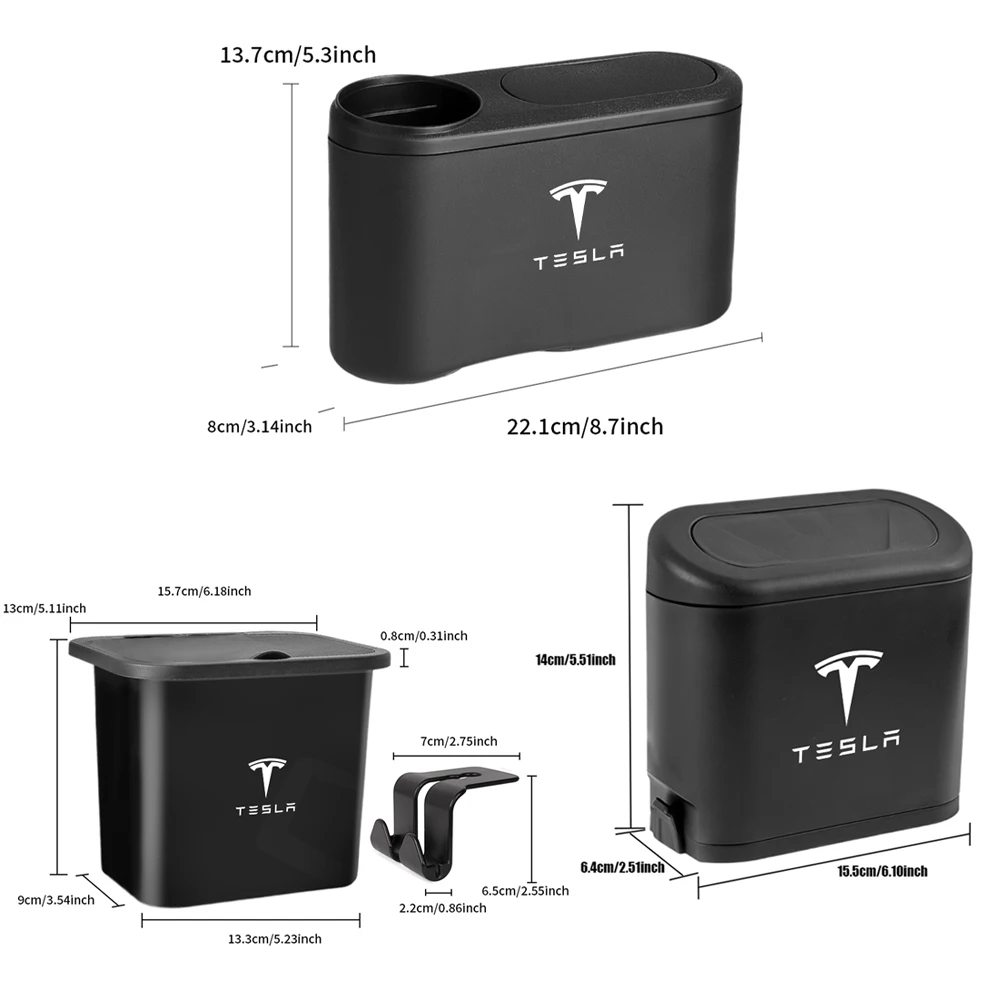 Автомобильный органайзер для мусорного бака подвесной мусорный бак Tesla Model 3 Y S X