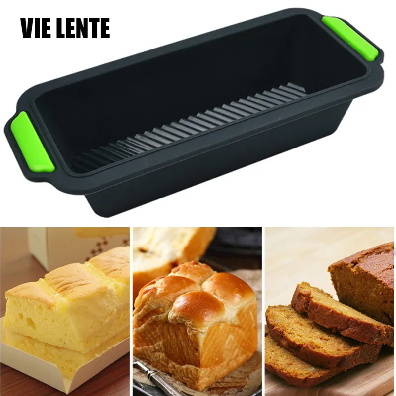 

Silicone Layered Cake Mold Round Shape Rectangular Silicone Bread Pan Toast Bread Mold Cake Tray Mould Non-stick Baking Tools
