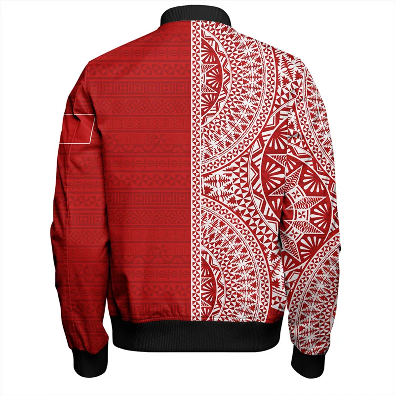 Куртка с 3D-принтом в стиле Харадзюку этническим флагом и гербом страны Тонга