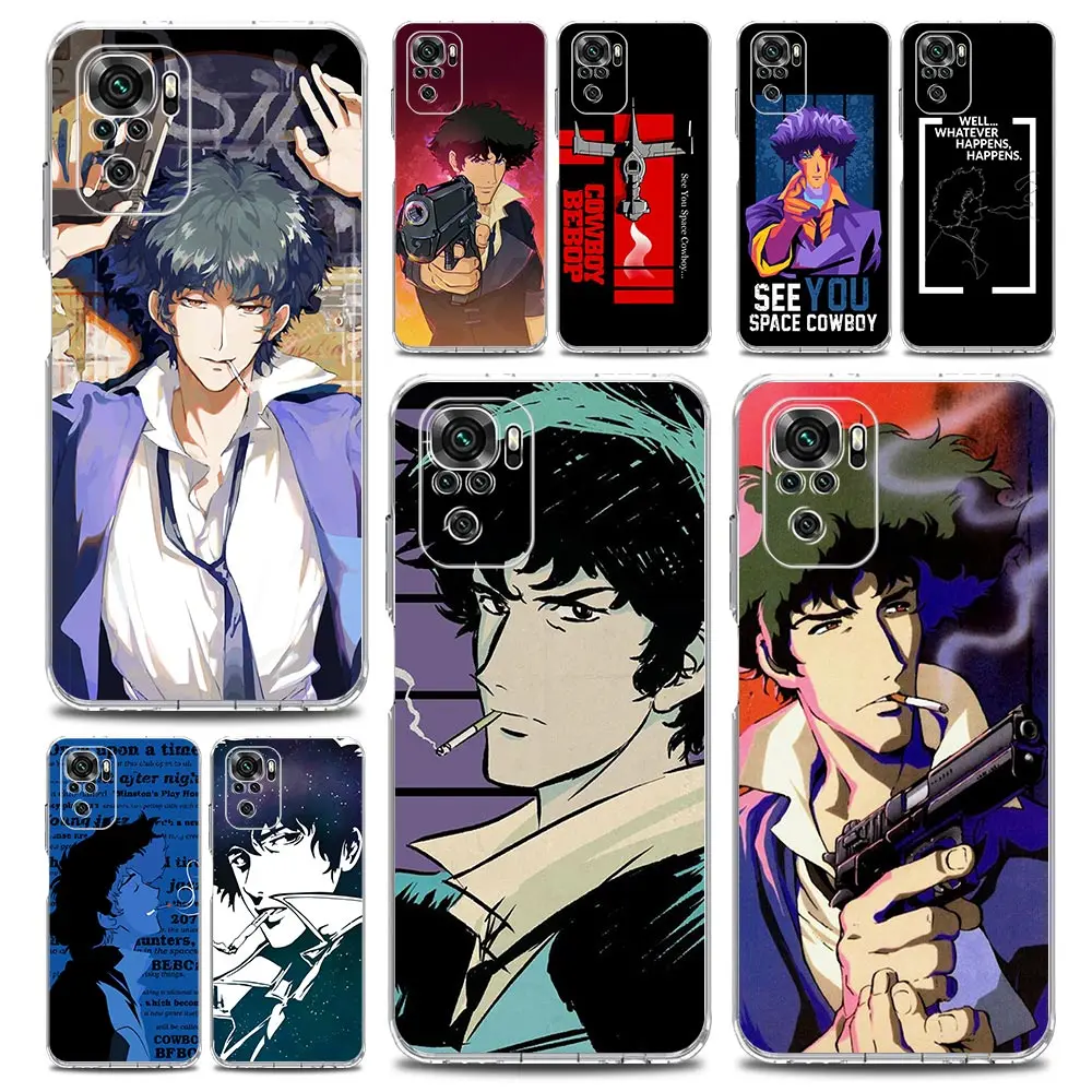 

Hot Japan Anime Cowboy Bebop Phone Case For Xiaomi Redmi Note 12 11 9S 9 8 10 Pro Plus 7 8T 9C 9A 8A K40 Gaming Soft Clear Cover