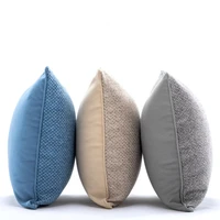 nordic solid color cotton and linen cushion cover 45x45cm 30x50cm 53x53cm pillow case for home dorm room sofa bed decoration