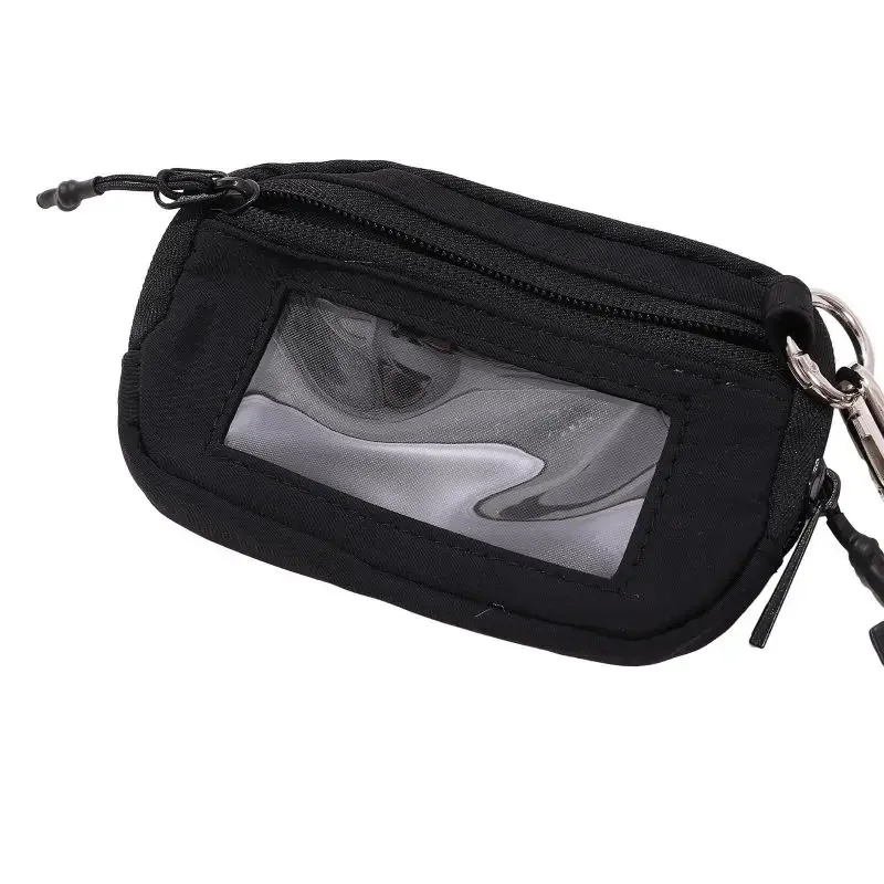 Нейлоновый кошелек на молнии с ремешком простая сумка для денег губной помады