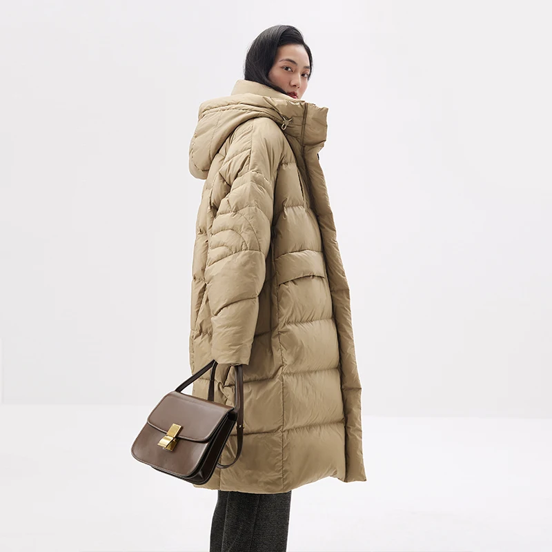 High Quality 90% White Goose Down Long Coat Women Winter Warm Abrigos Mujer  Casacos Femininos Inverno 2022 Jackets