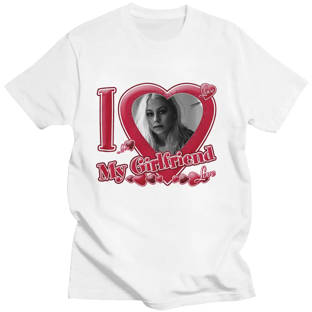 

Phoebe Bridgers Face Artwork T Shirt 100% Pure Cotton Art Moon Song Motion Sickness Garden Song Indie Music Print T-shirts