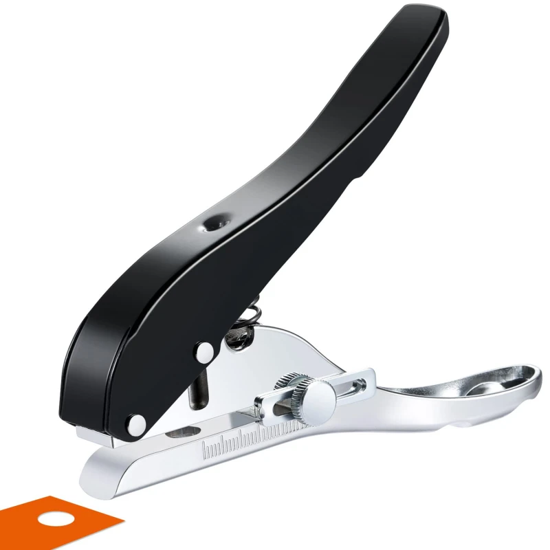

Punching Machine DIY Hole Portable Punching Detection Book Page Stitcher 3/4/6/8/10 MM Hole Punching Tool Paper Plastics Card