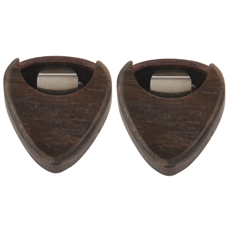 

Quality 2X Guitar Pick Box Portable Rose Wood Guitar Pick Storage Musical Instrument Accessories For String Instrument