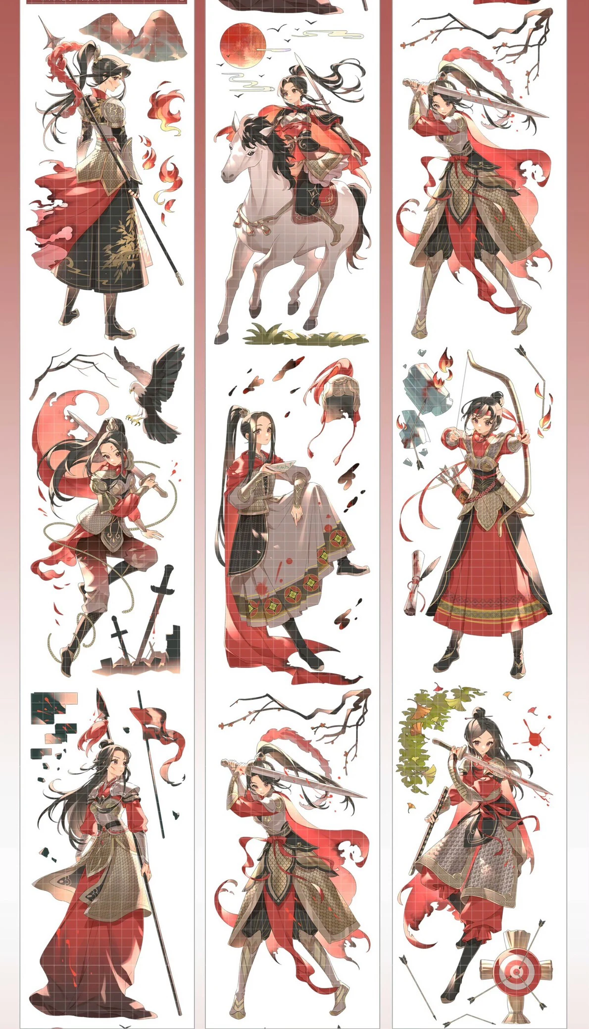 

1-петлевая блестящая лента The Fire Phoenix