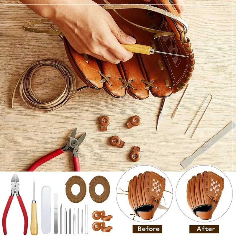 16-комплект для снятия перчаток игольчатый резак кожи инструмент царапин шило