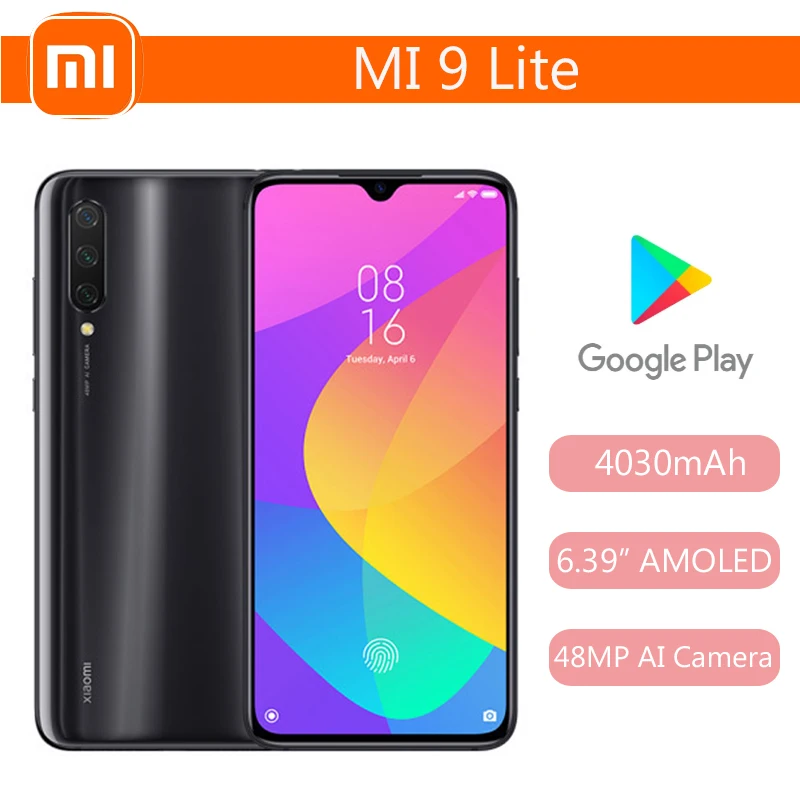 Smartphone Xiaomi Mi 9 Lite/Mi 9cc inche 6.39 Battary 4030mAh 6GB+128GB Snapdragon 710 Gloabl Version