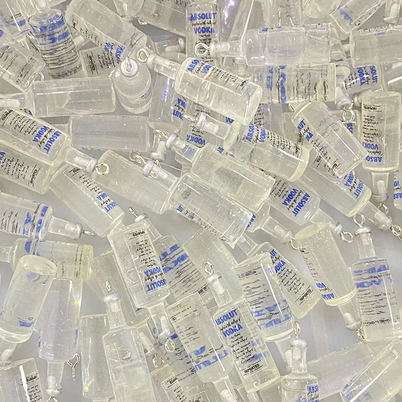 100 шт./упаковка прозрачные Подвески в виде бутылки |