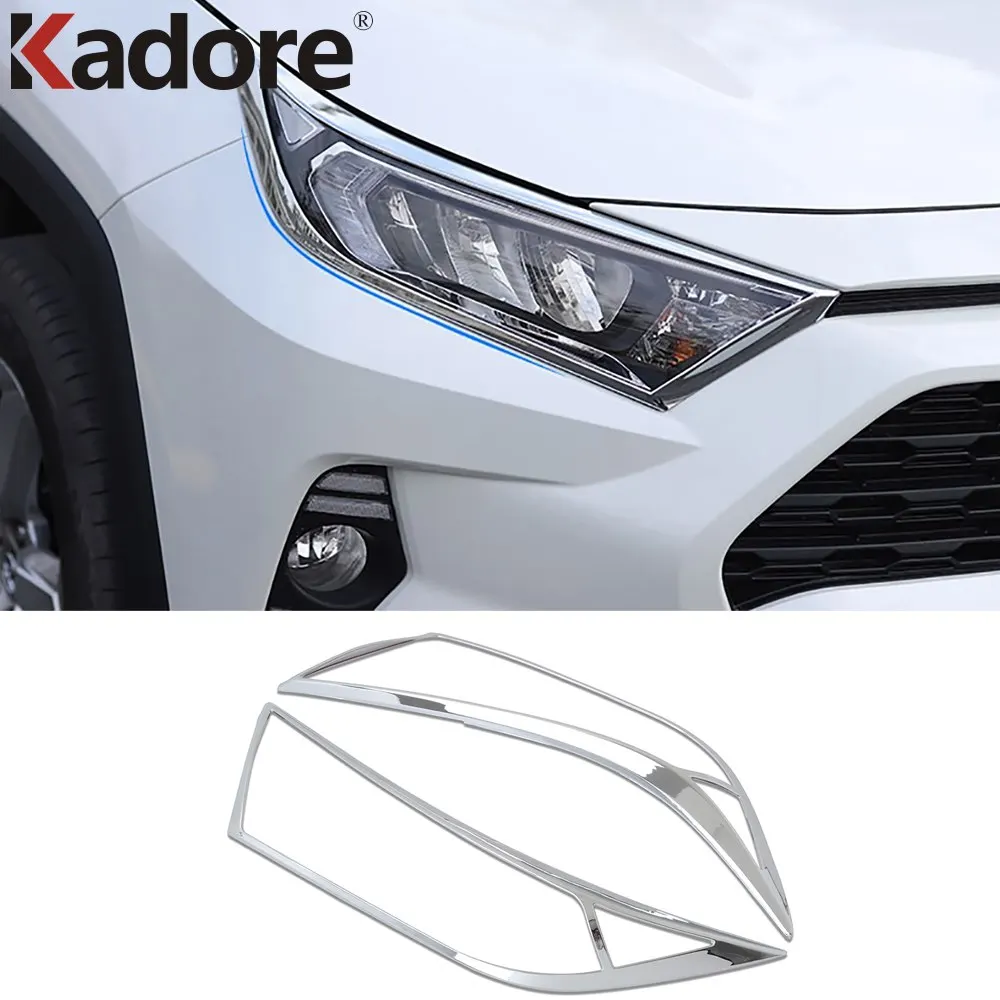 

Хромированная накладка на переднюю фару для Toyota RAV4 RAV 4 2019 2020 2021