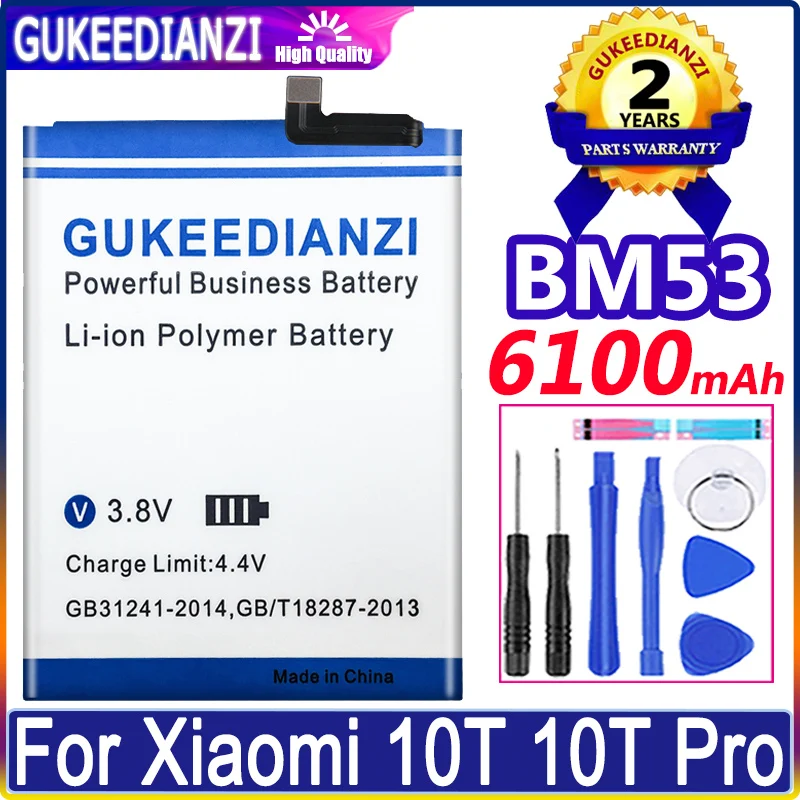 

Аккумулятор GUKEEDIANZI 6100 мАч BM53 для Xiaomi 10T 10T Pro